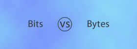 Bits vs Bytes