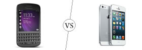 Blackberry Q10 vs iPhone 5 Blackberry Q10 vs iPhone 5