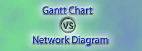 Gantt Chart vs Network Diagram