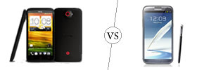 HTC One X+ vs Samsung Galaxy Note II HTC One X+ vs Samsung Galaxy Note II
