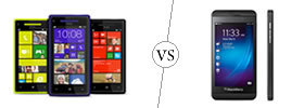 HTC Windows 8X vs Blackberry Z10