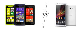 HTC Windows 8X vs Sony Xperia ZL