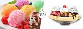 Ice-cream vs Sundae