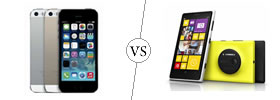 iPhone 5S vs Nokia Lumia 1020
