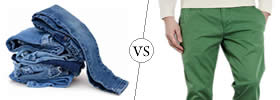 Jeans vs Chinos