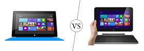 Microsoft Surface RT vs Dell XPS 10 Tablet Microsoft Surface RT vs Dell XPS 10 Tablet