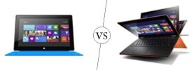 Microsoft Surface RT vs Lenovo IdeaPad Yoga 11 Microsoft Surface RT vs Lenovo IdeaPad Yoga 11