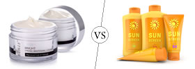 Moisturizer vs Sunscreen