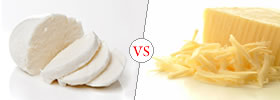 Mozzarella Cheese vs Cheddar Cheese