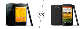 Nexus 4 vs HTC One X