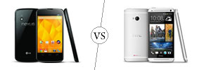 Nexus 4 vs HTC One