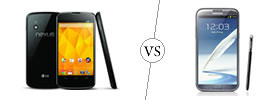 Nexus 4 vs Galaxy Note II