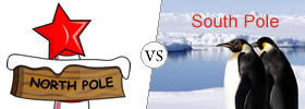 North Pole vs South Pole