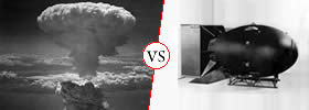 Nuclear Bomb vs Atom Bomb
