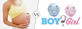Pregnancy with Boy vs Girl