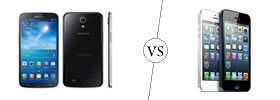 Samsung Galaxy Mega 6.3 vs iPhone 5