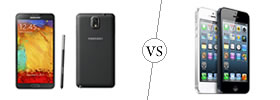 Samsung Galaxy Note 3 vs iPhone 5