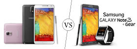 Samsung Galaxy Note 3 vs Samsung Galaxy Note 3 with Gear