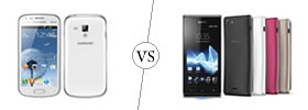 Samsung Galaxy S Duos vs Sony Xperia J Samsung Galaxy S Duos vs Sony Xperia J