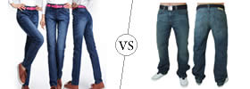 Slim Fit Jeans vs Straight Fit Jeans