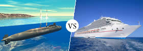 Submarine vs Ship