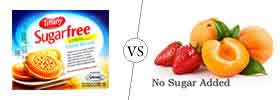 Sugar free vs No sugar added