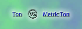 Ton vs Metric Ton