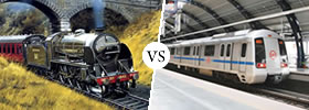 Train vs  Metro