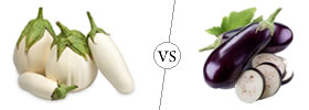 White and Purple Eggplant