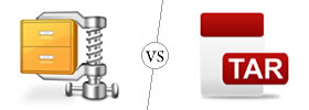 ZIP vs TAR ZIP vs TAR