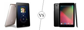 Asus FonePad vs Nexus 10