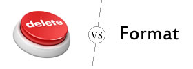 Delete vs Format