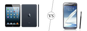 iPad Mini vs Galaxy Note II