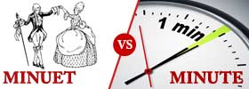 Minuet vs Minute