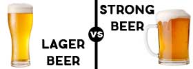 Lager Beer vs Strong Beer
