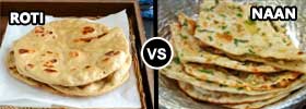 Roti vs Naan