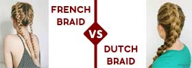 French braid vs Dutch braid
