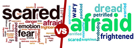 Scared vs Afraid