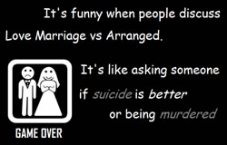 difference between love marriage and arranged marriage