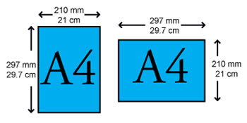 a4 size in cm