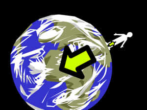 difference between earth's gravity and moon's gravity