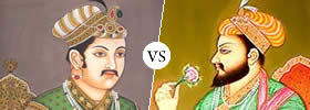 Akbar vs Shahjahan