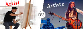 Artist vs Artiste