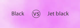 Black vs Jet black
