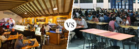 Cafe vs Cafeteria