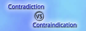 Contradiction vs Contraindication