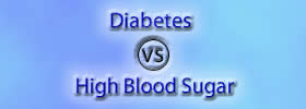 Diabetes vs High Blood Sugar
