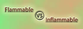 Flammable vs Inflammable