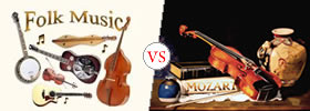 Folk vs Classical Music