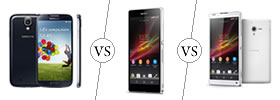 Galaxy S4 vs Xperia Z vs ZL